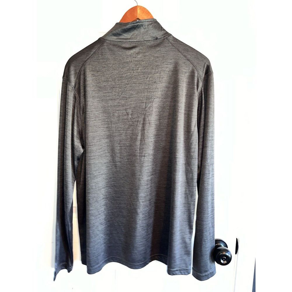 Georgia Gwinnett Grizzlies GGC Long‎ Sleeve 1/4 Zip Gray Pullover Shirt Mens L - Picture 3 of 7